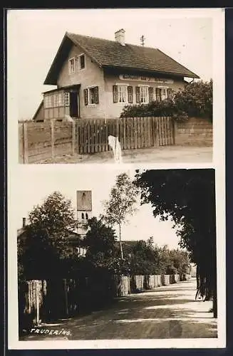 AK München-Trudering, Gärtnerei von J. Herberger, Strassenpartie