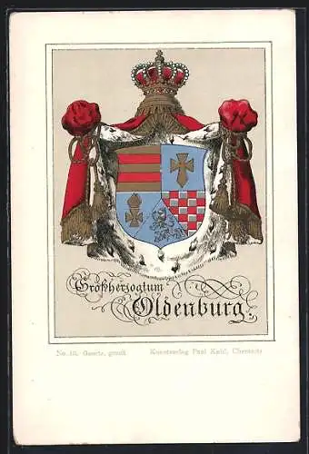 AK Wappen Grossherzogtum Oldenburg