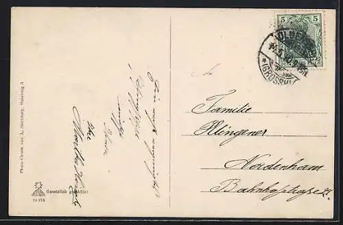 AK Oldenburg / O., Kaiserliches Postamt im Mondschein