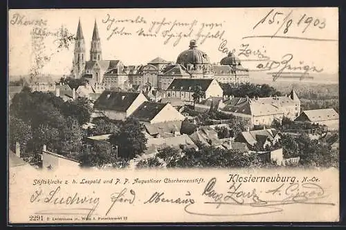 AK Klosterneuburg, Stiftskirche z. h. Leopold und P.P. Augustiner Chorherrenstift.