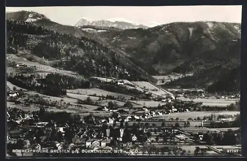 AK Gresten /N. Ö., Ortsansicht gegen Dürrenstein