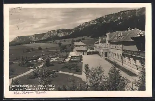 AK Felbring /Muthmannsdorf, Genesungsheim Felbring mit Anlagen aus der Vogelschau