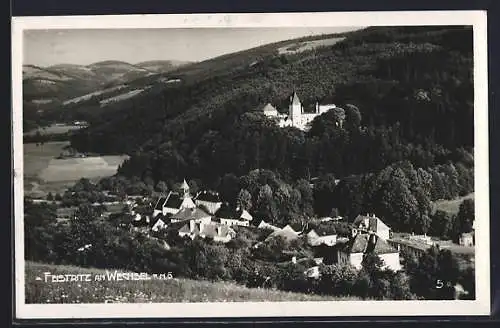 AK Feistritz am Wechsel, Totalansicht aus der Vogelschau