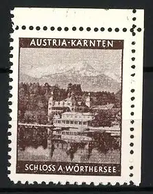 Reklamemarke Austria-Kärnten, Schloss am Wörthersee, Schlossansicht