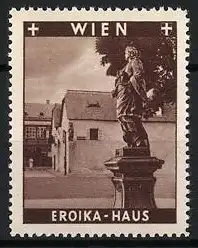 Reklamemarke Wien, Eroika-Haus, Statue