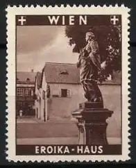 Reklamemarke Wien, Eroika-Haus, Statue