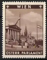 Reklamemarke Wien, Österr. Parlament, Parlamentsgebäude