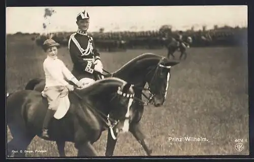 AK Prinz Wilhelm von Preussen, Ausritt bei einer Parade