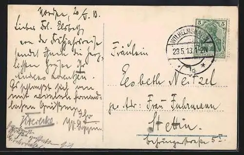 AK Prinz Wilhelm von Preussen, Ausritt bei einer Parade