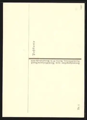 AK Antilopen in der afrikanischen Savanne, Scherenschnitt