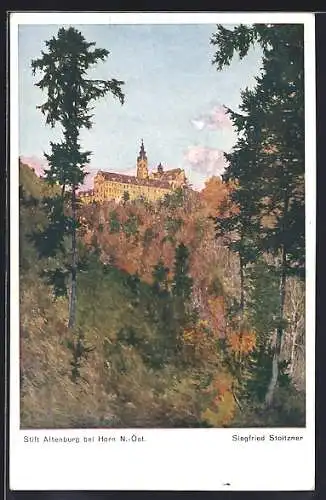 Künstler-AK Siegfried Stoitzner: Horn, Stift Altenberg