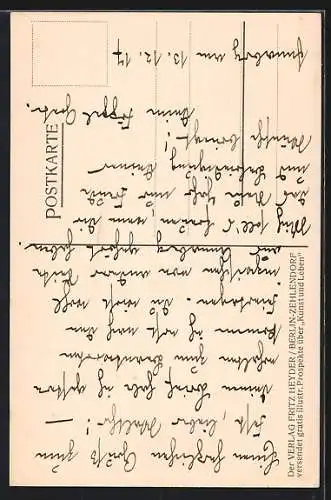 AK Parsival mit Pferd auf einem Boot