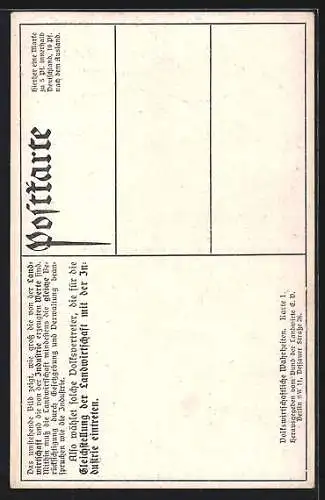 AK Deutsche Landwirtschaft, Einzel-Produktions-Werte d. Hauptsächlichsten landw. u. industr. Rohproduktion 1909