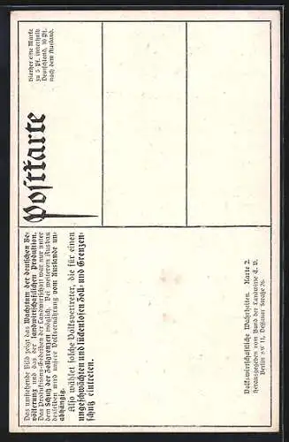 AK Bauer illustriert Wachstum der deutschen Bevölkerung und landwirtschaftl. Produktion 1883 - 1909