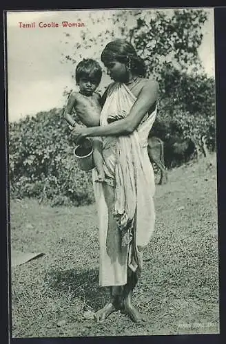 AK Ceylon / Sri Lanka, Tamil Coolie Woman