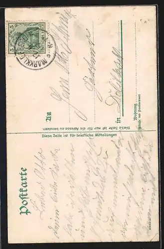 Künstler-AK Bruno Bürger & Ottillie Nr. 6887: Bauer sitzt auf einer riesigen Kartoffel