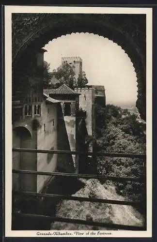 AK Granada, Alhambra, View of the Fortress