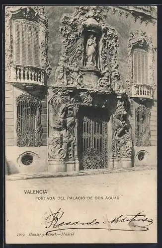 AK Valencia, Portada, del Palacio de Dos Aguas