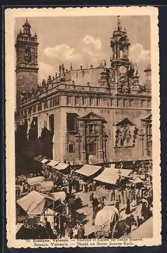 AK Valence, Marché et Église de Santo Juanes