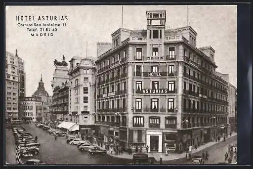 AK Madrid, Hotel Asturias, Carrera San Jerónimo 11