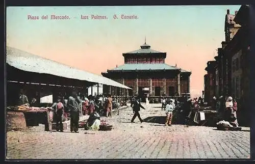 AK Las Palmas /Gran Canaria, Plaza del Mercado