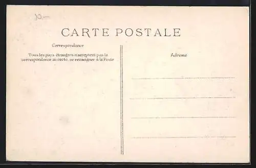 AK Bougival, Inondations de Janvier 1910, Les Vergers inondes