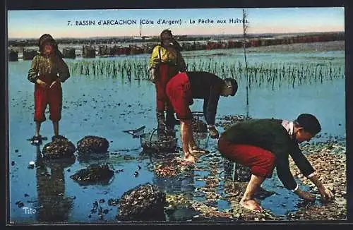 AK Bassin d`Arcachon, La pêche aux huîtres, Austernfischer