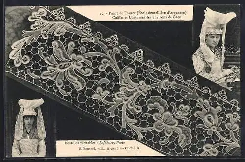 AK Point de France, Coiffes et Costums des environs de Caen