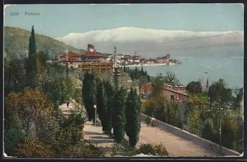 AK Fasano, Ortsansicht von der Uferpromenade aus