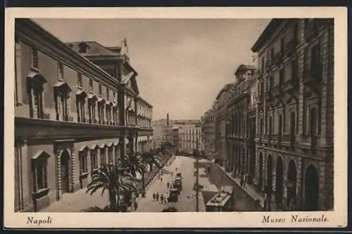 AK Napoli, Museo Nationale, Porto