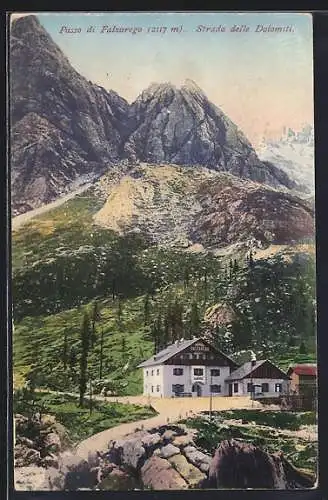 AK Passo di Falzarego, Strada delle Dolomiti, Albergo