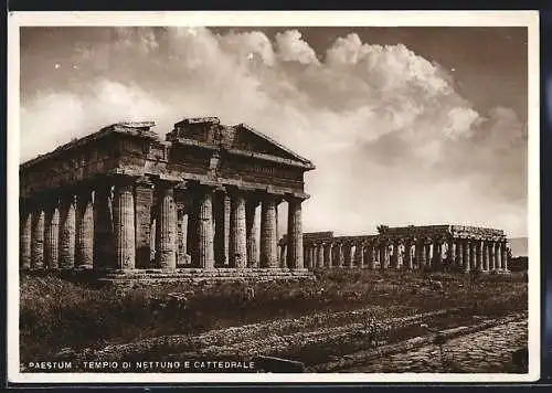 AK Paestum, Tempio di Nettuno e Cattedrale