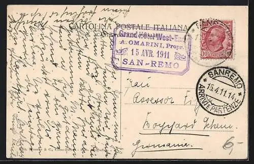 AK San Remo, La Promenade