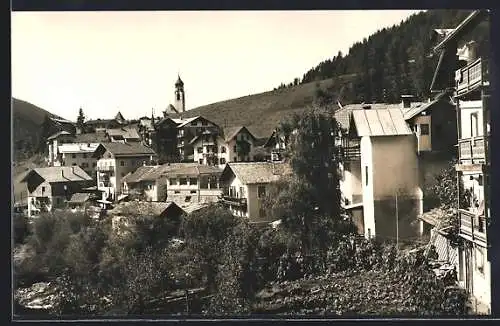 AK Welschnofen /Eggental, Ortsansicht im Sonnenschein