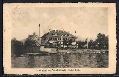 AK St. Christof am See, Hotel Seehof mit Terrasse