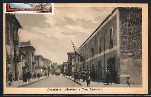 AK Leonforte, Municipio e Corso Umberto I