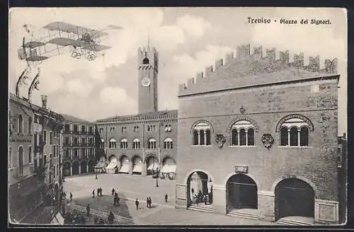 AK Treviso, Piazza dei Signori, Flugzeug