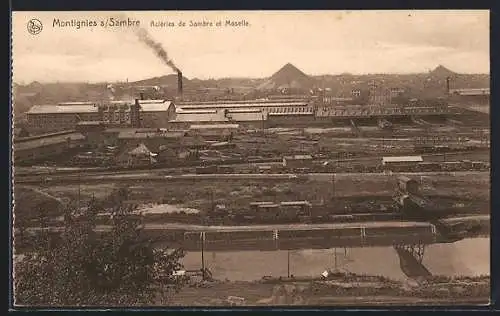 AK Montignies-sur-Sambre, Aciéries de Sambre et Moselle