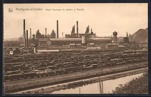 AK Montignies-sur-Sambre, Hauts Fourneaux de Sambre et Moselle