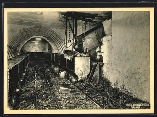 AK Monceau-sur-Sambre, Charbonnages de Monceau-Fontaine, siège no. 4, Station de chargement en wagonnets à 650m