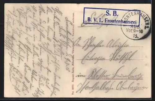AK Frontenhausen / Niederbayern, Krankenhaus, Marktplatz, Ortspanorama mit Kirche