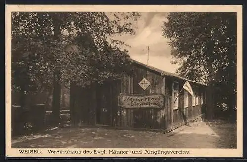 AK Weisel / Rhein, Vereinshaus Eichenkreuz des Evangelischen Männer- und Jünglingsvereins