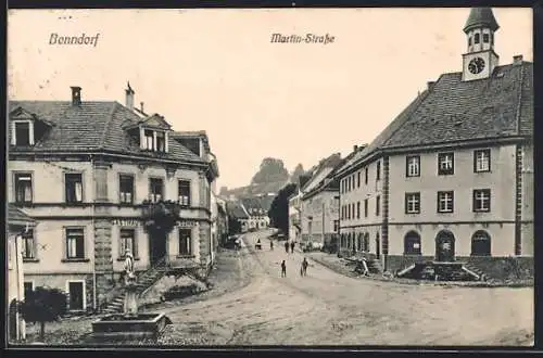 AK Bonndorf / Baden, Gasthaus Sonne an der Martin-Strasse