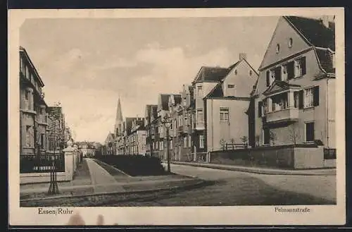 AK Essen a. d. Ruhr, Strassenpartie in der Pelmannstrasse