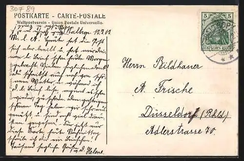 AK Waltrop, Partie in der Hochstrasse