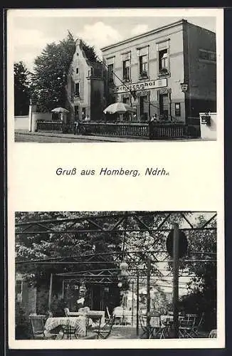 AK Homberg / Niederrhein, Restaurant Schützenhof der Wwe. Deutz