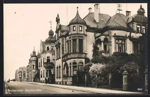 AK Zeulenroda, Villen in der Marktstrasse