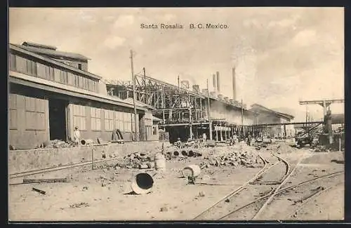 AK Santa Rosalia, Blick auf das Bergwerk