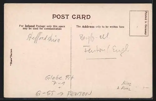 AK Fenton, Glebe Pit