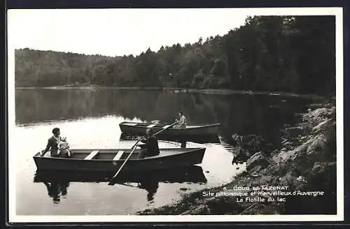 AK Gour de Tazenat, Site pittoresque et merveilleux d`Auvergne, La Flottille du lac